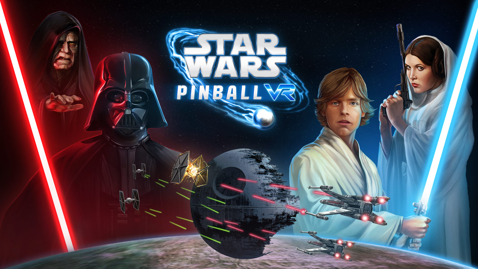 Star Wars Pinball VR key art
