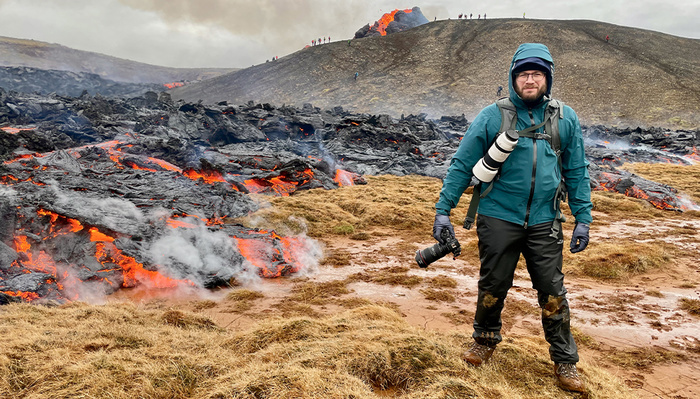 Photographing Volcanic Eruption up-Close and Personal