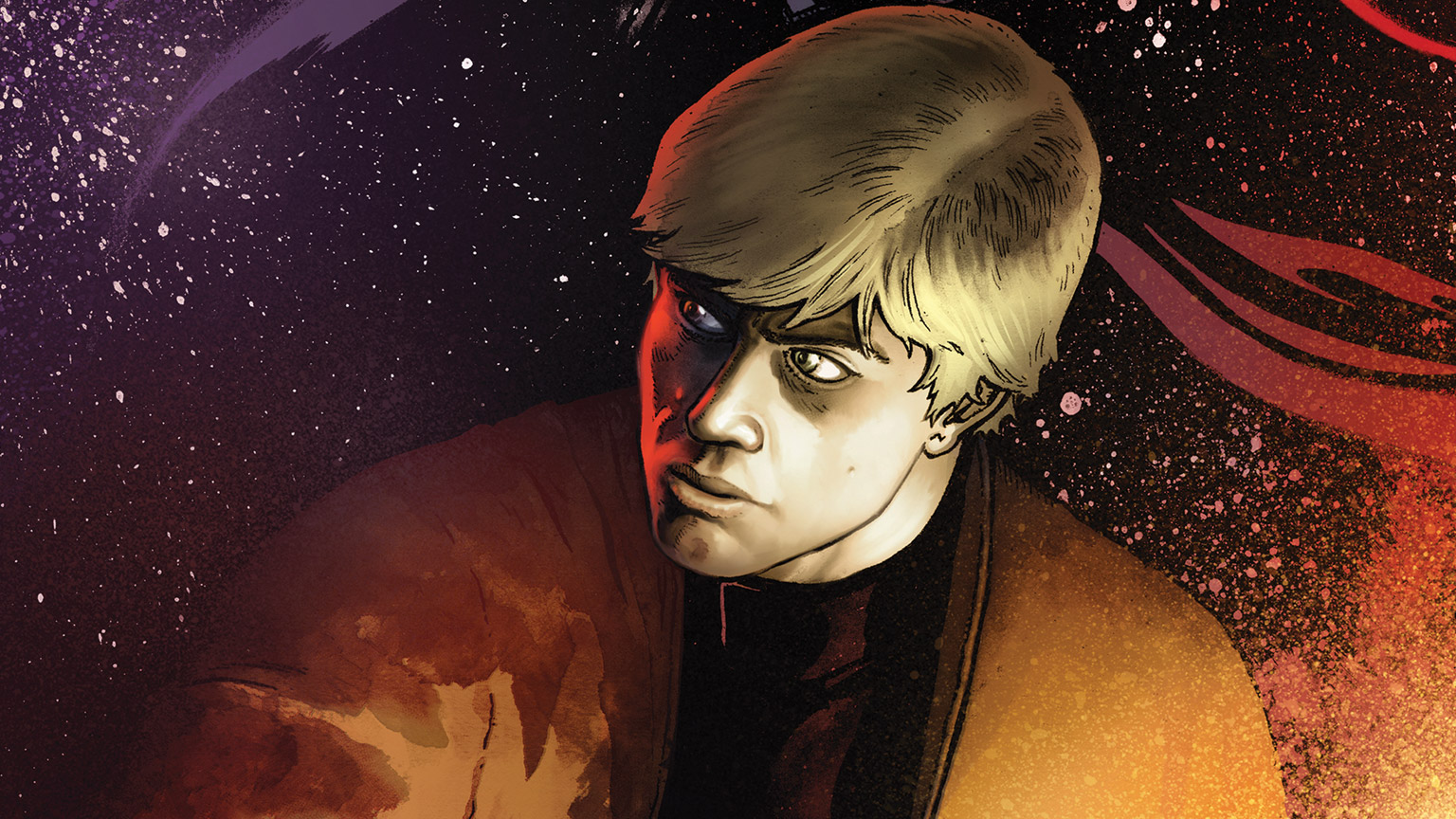 Luke Skywalker on the cover of Darth Vader #16.