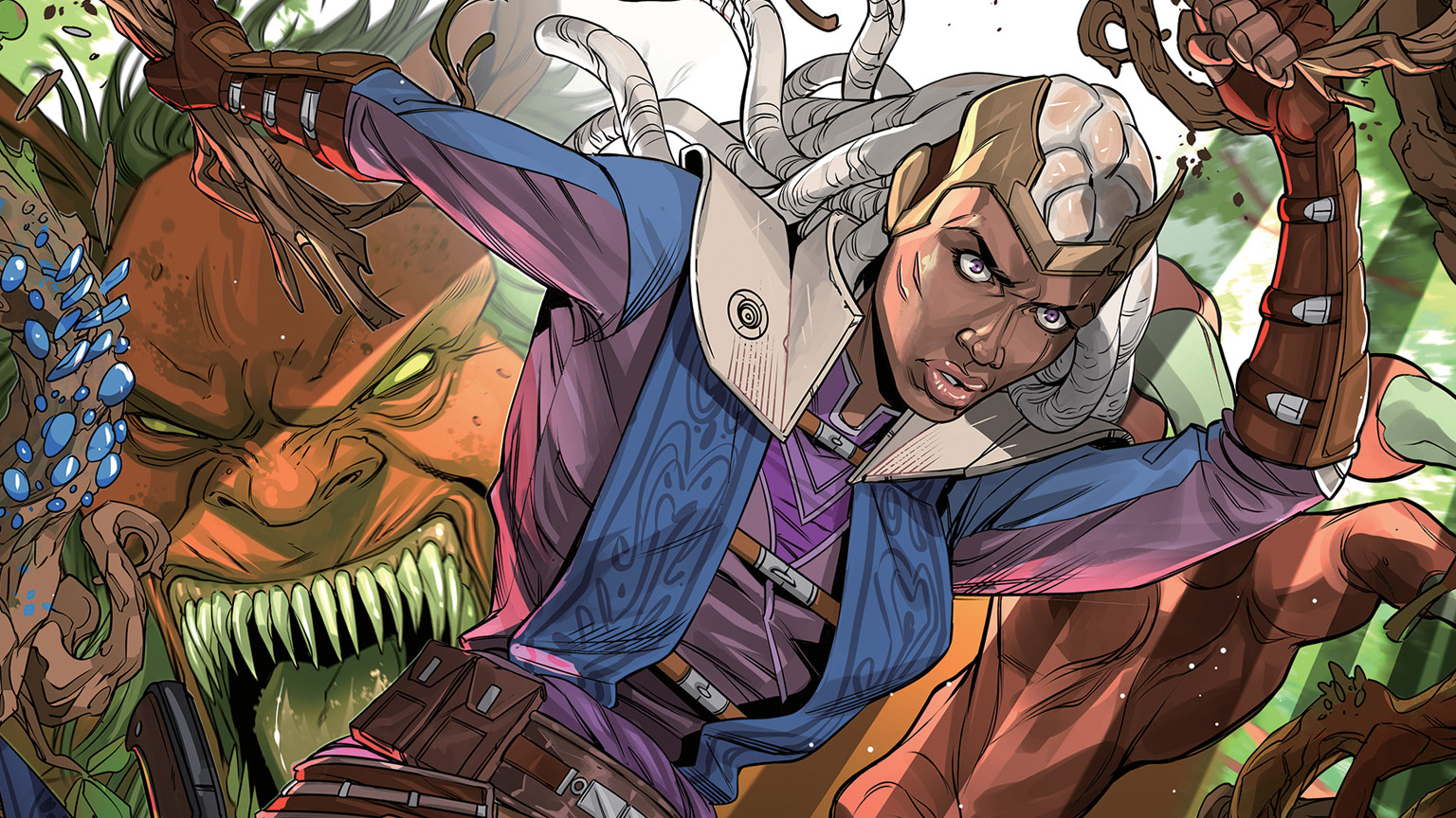 Ty Yorrick on the cover of The Monster of Temple Peak issue #3.