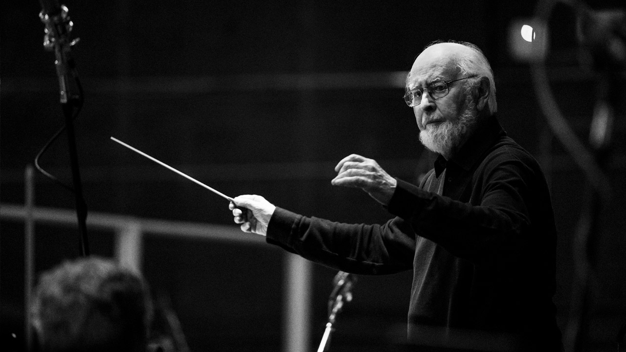 John Williams conducts