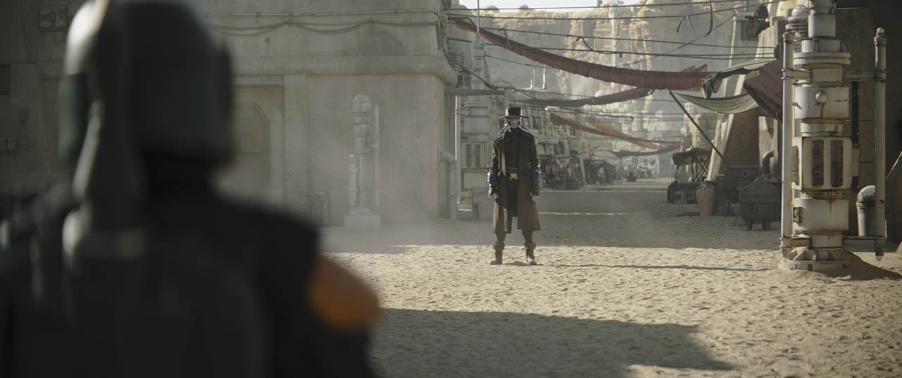 Boba Fett and Cad Bane standoff