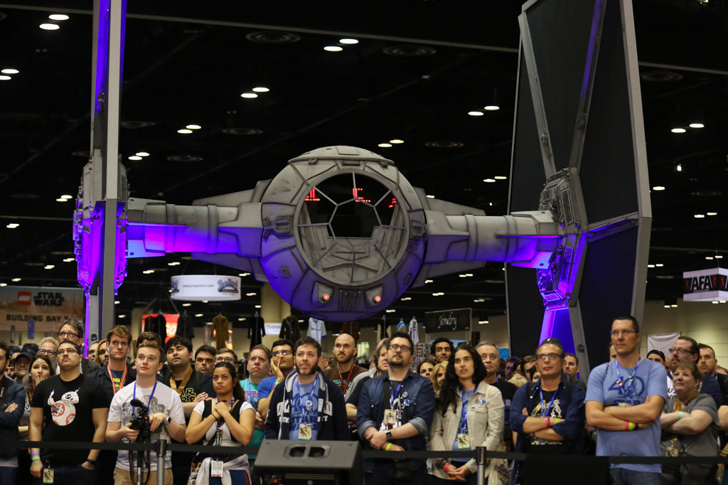Fan-made TIE fighter at Star Wars Celebration Orlando