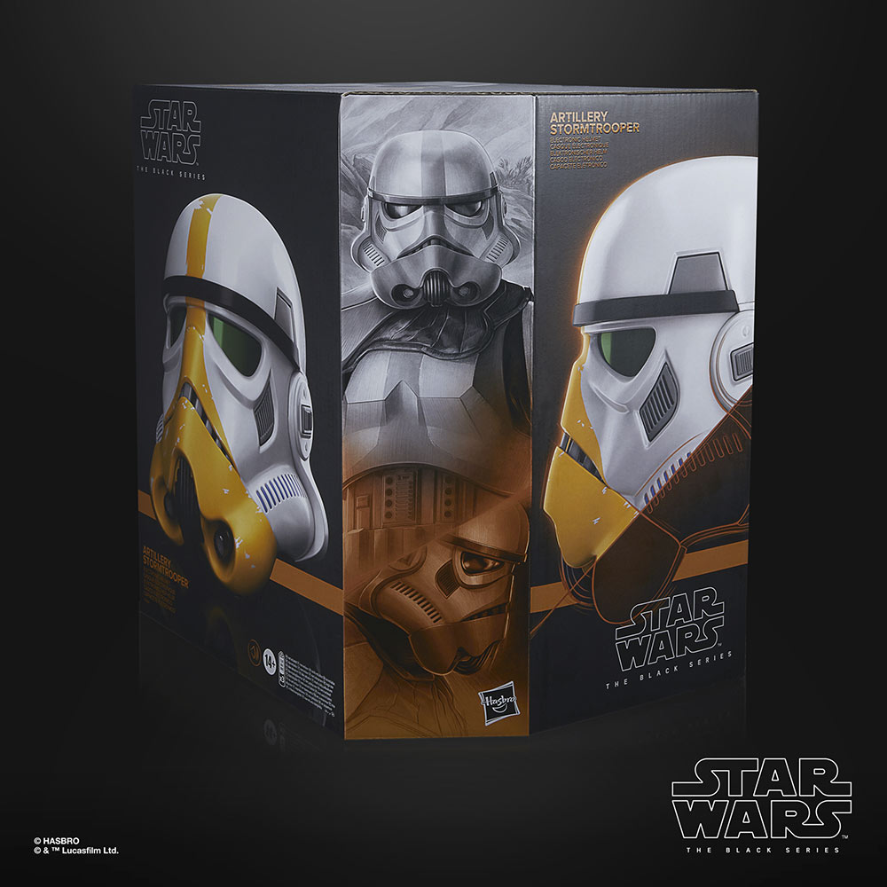 Hasbro's The Black Series Artillery Stormtrooper helmet package