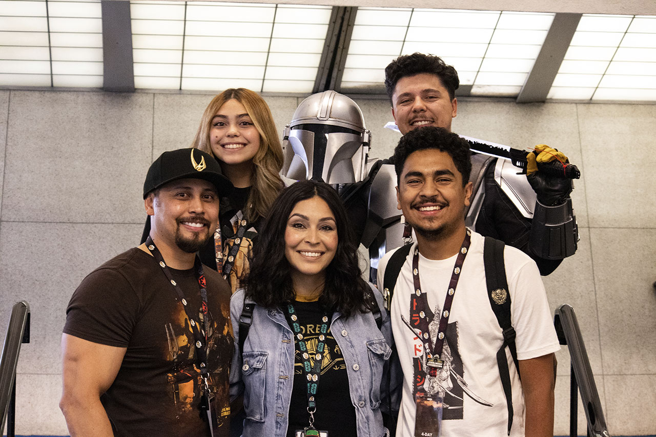 Reggie Tamoro (bottom left), Isabella Tamoro (top left), Angelica Tamoro (middle), Ivan Manzo (bottom right), Anakin Tamoro (top right)