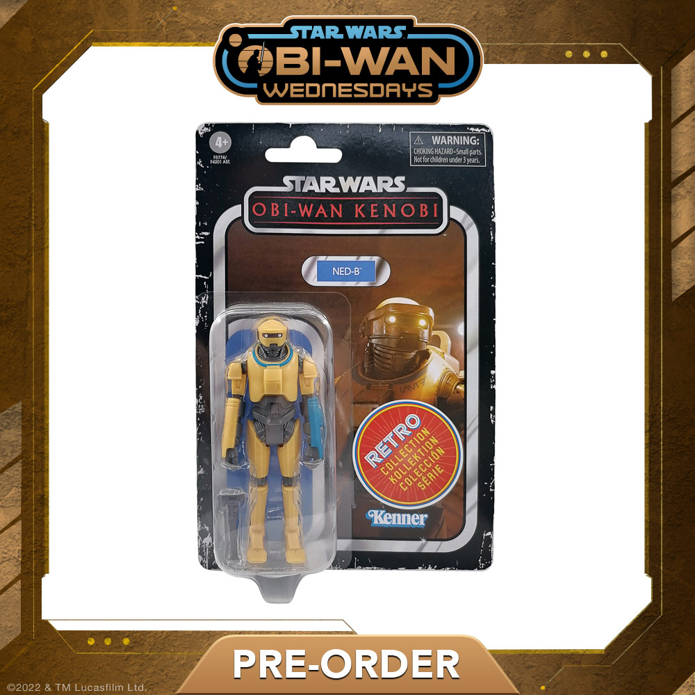 NED-8 figure inspired by the Obi-Wan Kenobi limited series from the Star Wars Retro Collection.