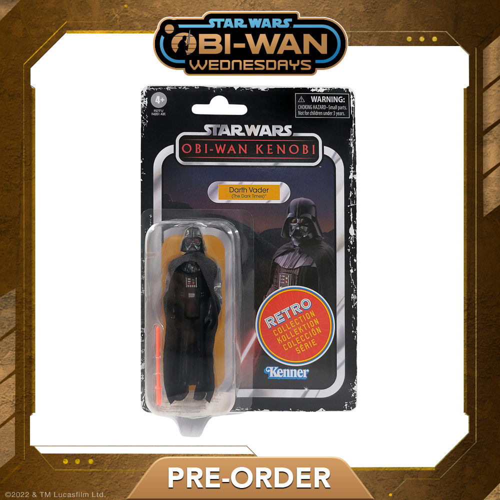 Darth Vader figure inspired by the Obi-Wan Kenobi limited series from the Star Wars Retro Collection.
