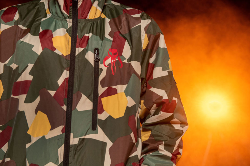 The DC Shoes Boba Fett capsule collection jacket detail