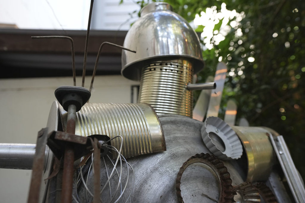 A close up of the structure of "Pan Solo"